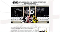 Desktop Screenshot of evhminiguitars.com